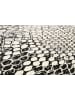 Wecon Home Teppich "Snake" in Grau/Silber/Schwarz