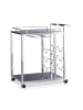 relaxdays Servierwagen in Schwarz  - (B)40 x (H)75 x (T)70 cm