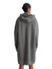 Marc O'Polo Logo-Hoodie-Kleid relaxed in Warm Granite Melange