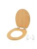 relaxdays Toilettendeckel in Natur - (B)37,5 x (T)43,5 cm