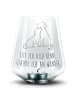 Mr. & Mrs. Panda Glas Windlicht Hunde Liebe mit Spruch in Transparent