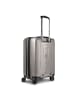 Redolz Essentials 14 4 Rollen Kabinentrolley 55 cm mit Dehnfalte coffee grey metallic