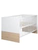 roba Kinderbett Gabriella höhenverstellbar 70 x 140 cm - Weiß/Natur