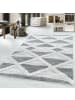 KADIMA DESIGN Teppich Hochflor Hoch-Tief Geometrisch Polypropylen Wohnzimmer