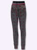 WITT WEIDEN Jersey-Hose in steingrau-rot-kariert