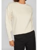 Vila Jumper round neck long sleeves soft sweatshirt look in Creme