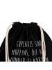 Mr. & Mrs. Panda Stofftasche Cupcake mit Spruch in Schwarz
