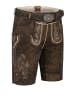 Stockerpoint Lederhose kurz Hansi in Braun