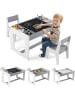 COSTWAY 3 in 1 Kindertisch ab 3 Jahren in Grau