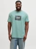 JACK & JONES PLUS T-shirt in Mineral Blue