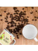 Mr. & Mrs. Panda Camping Emaille Tasse Avocado Geburtstag mit Sp... in Gelb Pastell