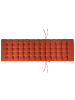 Beliani Auflagen CESANA PREMIUM in Rot - (W) 56 x (H) 5 x (L) 192 cm