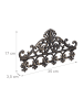 relaxdays 2 x Garderobenleiste in Bronze - (B)35x (H)17 x (T)3,5 cm