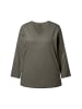 Ulla Popken Shirt in olivgrau