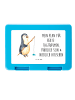 Mr. & Mrs. Panda Aufbewahrungsbox Pinguin Angler mit Spruch in Weiß