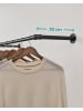 SONGMICS Wand‑Kleiderstange Dalson in Schwarz - (B)30 x (H)7 x (T)92 cm