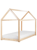 Beliani Kinderbett TOSSE in Braun - (W) 98 x (H) 140 x (L) 200 cm