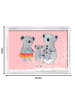 Mr. & Mrs. Panda Bilderrahmen Koala Familie ohne Spruch in Rot Pastell