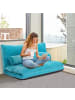 COSTWAY Schlafsofa in Blau