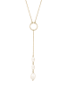 Elli Halskette 925 Sterling Silber Kreis in Gold
