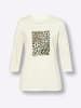 Sieh an! 3/4-Arm-Shirt in ecru-graphit-bedruckt