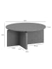 KADIMA DESIGN Couchtisch 70x70x33 cm Sofatisch in Beton-Optik Modern, Design in Grau