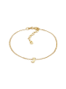Elli Armband 925 Sterling Silber Buchstabe, Buchstabe - J in Gold
