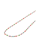 IZIA Women Necklace With Beads in Rose Gold Multicolor