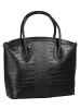 Cluty Handtasche echt Leder in schwarz
