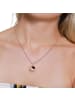 Steel_Art Halskette Damen mit Anhänger Fiorella silberfarben poliert in rosegoldfarben