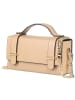 Florence Florence Handtasche Leder taupe, dunkelbeige ca. 19cm