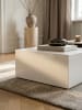 KADIMA DESIGN Couchtisch MONOBLOC 60 x 60 x 30 cm Hochglanz MDF lackiert in Weiß