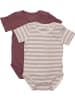 Minymo Kinder Kurzarmbody in Rosa