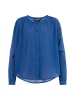 DreiMaster Damen Langarmbluse in Blau