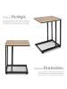 tectake Ablagetisch, 48 x 35 x 66 cm, Industrial Style, Holz und Stahl