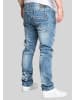 Humy Slim Fit Jeans Stretch Denim 5-Pocket Patchwork A&S in Hellblau