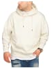 behype Kapuzenpullover - BHPASTO Basic Oversize Einfarbig in Ecru