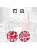 REDBEST Baumwolle Tischset 6er-Pack Nashville in rot