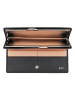 DuDu Geldbörse RFID Schutz Leder 19.5 cm schwarz rose