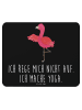 Mr. & Mrs. Panda Maus Pad Flamingo Yoga mit Spruch in Schwarz