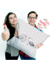 Mr. & Mrs. Panda Kissen 40x40 Turteltauben Liebe ohne Spruch in Grau Pastell