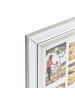 Beliani Fotorahmen MAKENI in Silber/Beige/Messing - (W) 44 x (H) 49 x (L) 2 cm Vertikal