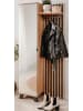 Furn.Design Garderobe Eiche Artisan, grau 80 cm, Kompaktgarderobe mit Spiegel