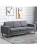 HOMCOM 3-Sitzer Sofa-L200 x B82 x H78 cm-Dunkelgrau