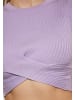 Swirly Damen Crop-Top in LAVENDEL
