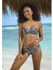 LASCANA Bügel-Bandeau-Bikini-Top in anthrazit-creme