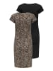 ONLY 2er-Pack Kleid in Black
