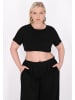 myMo ROCKS Women Plus Size Crop Top in Black