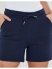 Threadbare Sweatshorts THB Spencer Jersey Tie Waist Short in blau-schwarz