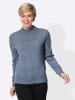 WITT WEIDEN Stehkragen-Pullover in jeansblau-meliert